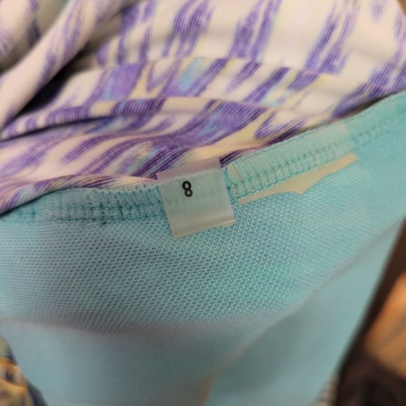 Halter Tankini Swim Top Ombre Blues - Picture 8 of 8
